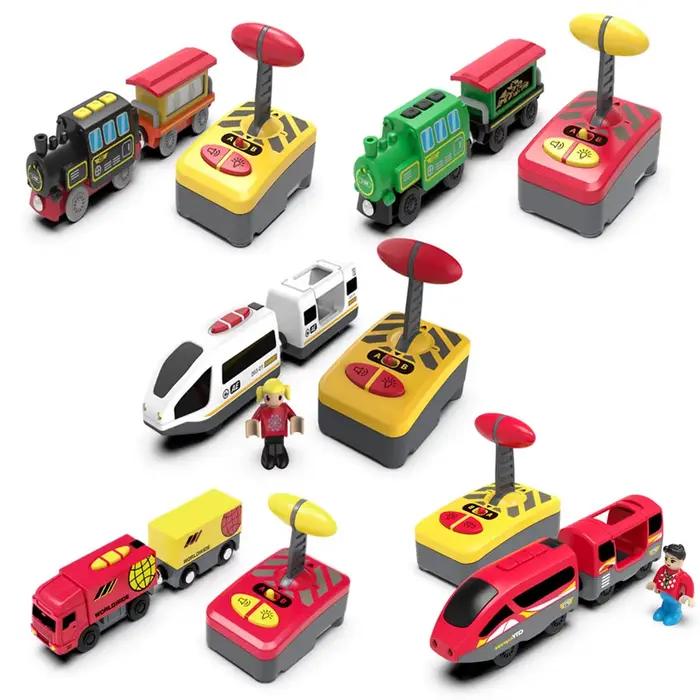 Ensembles de voie de train électrique RC moulés sous pression à fente magnétique, adaptés à tous les