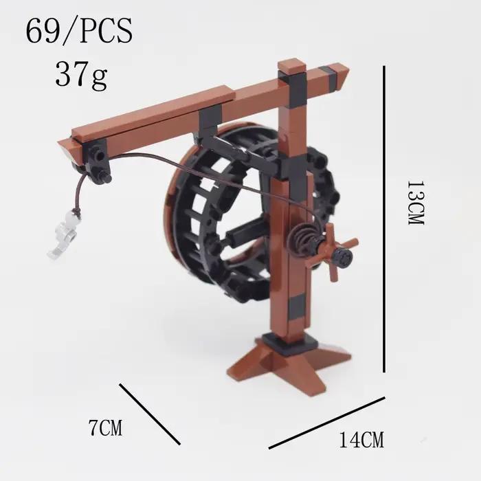 Créativité médiévale militaire Architectural outil grue plate-forme accessoires bloc de construction MOC modèle briques à monter soi-même jouets éducatifs