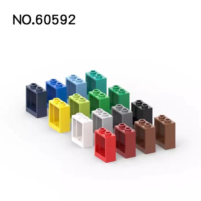 20 piècesMOC pièces 60592 79128 fenêtre 1x2x2 avant plat briques compatibles bricolage blocs de cons