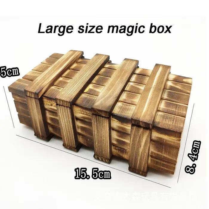 Boîte de Puzzle piège mystère casse-tête Vintage en bois avec tiroir Secret compartiment magique jouets 3D enfants adultes cadeaux éducatifs