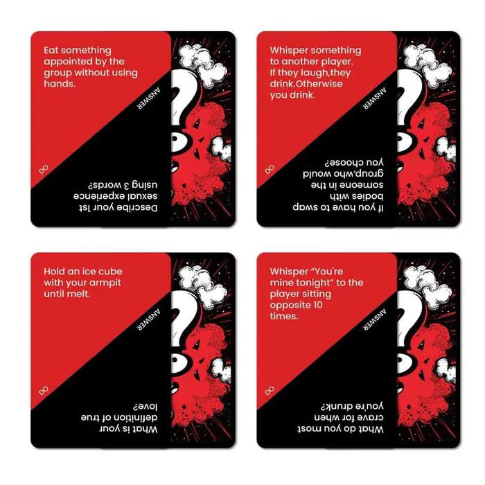 Cartes de vérité ou mal pour soirées animées construction d'équipe événements familiaux et amical occasions spéciales grises 50 pièces jeu de société interactivité amusante partage de secrets et anecdotes historiques