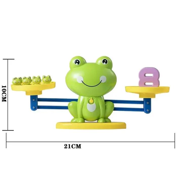 Jouet éducatif balance d'apprentissage mathématiques équilibrage grenouille jeu comptage STEM pour enfants 3 à 5 ans et plus occasions spéciales famille