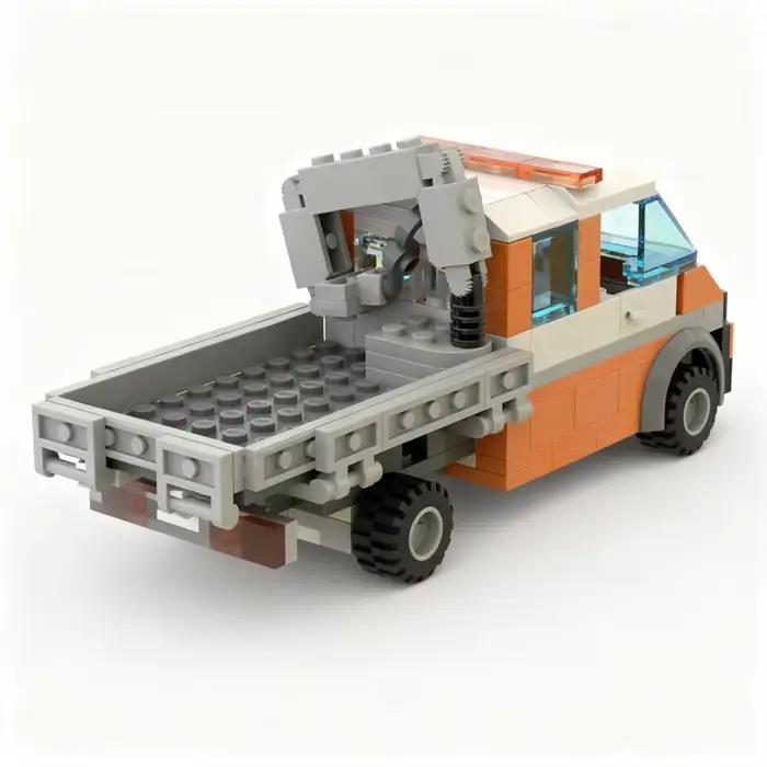 156 pièces MOC City Construction Man TGE Crew Cab Model Building Blocks Cadeau de Noël Idée de bricolage Jouets éducatifs Briques pour enfants Anniversaire