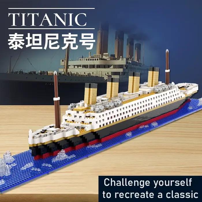 Kit de modèle de brique de soleil de croisière de puzzle de Titanic pour garçon et fille