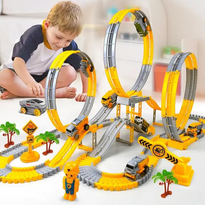 Enfants piste électrique jouet ingénierie Mini voiture garçon jouets