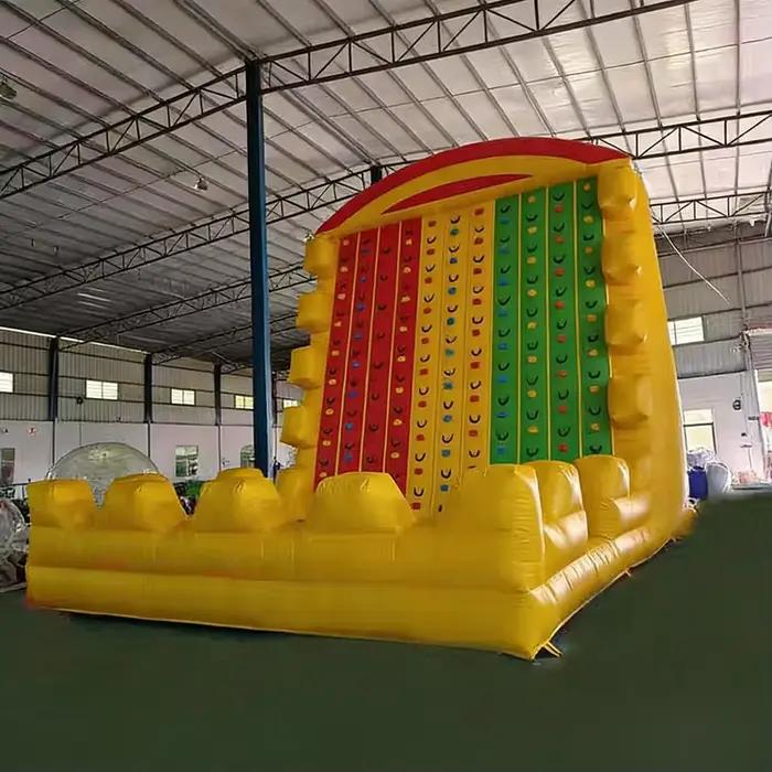 Château gonflable d'extérieur, jeux sportifs commerciaux, mur d'escalade gonflable pour enfants, grande tour d'escalade gonflable pour adultes