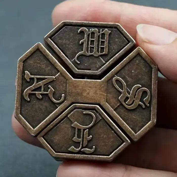 Bagua Lock Puzzle démêlage casse-tête en métal jouets éducatifs pour enfants adolescents IQ Test esprit jeux stimulants