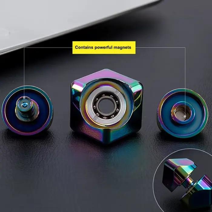 Alliage Cube Spinner doigt Gyroscope Fidget Anti-Stress jouets adulte bureau maison voyage Portable soulagement du Stres