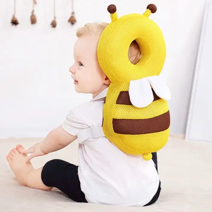 Coussin de protection de tête pour bébé en peluche polyester coton sécurité apprentissage à marcher protection tête dos enfant chambre douillet confort durable design mignon occaions spéciales