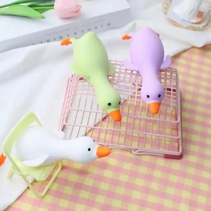 Jouets anti-Stress colorés et amusants, animaux canard, jouets sensoriels du bout des doigts, grande