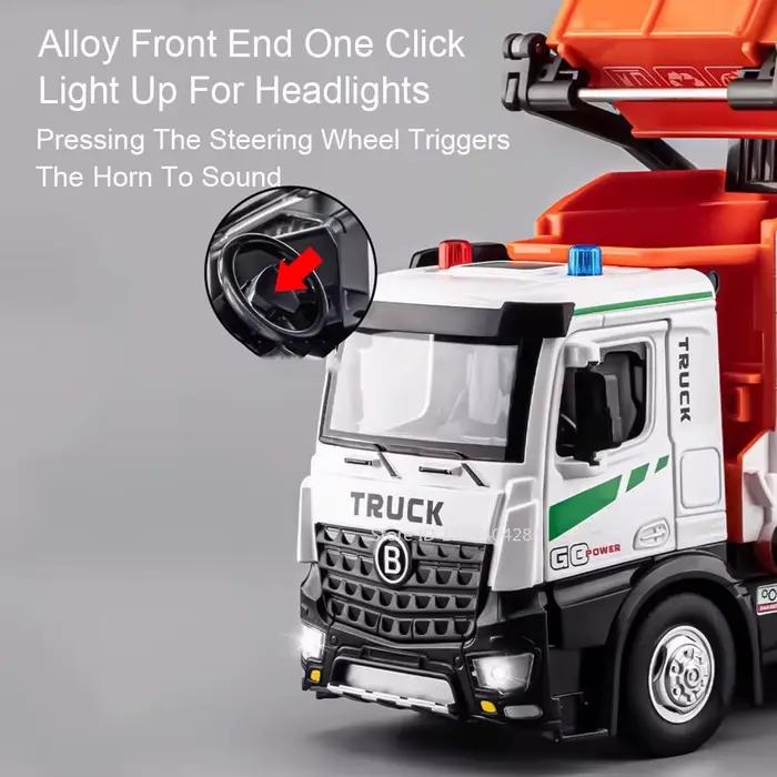 Camion à ordures électrique en alliage moulé sous pression pour enfants