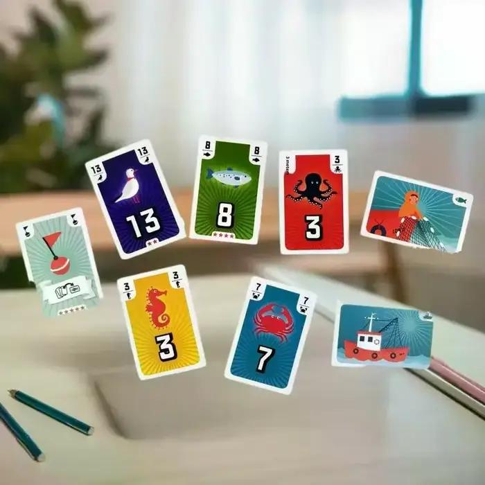"Jeu de société de pêche unique pour les amis – Jeu de cartes de divertissement idéal pour 3-5 joueurs"