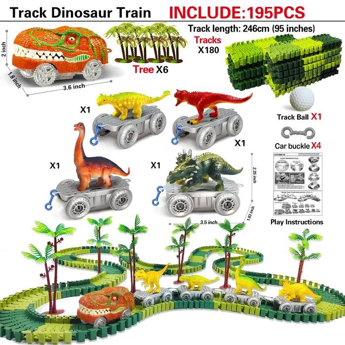 Jouets dinosaures-piste de Train magique