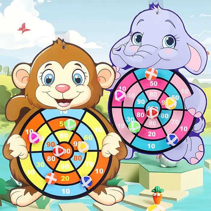 Jeu de fléchettes pour enfants de 3 à 7 ans, jouet pour bébé, balle collante, sports d'intérieur, Montessori