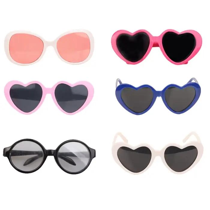 Accessoires de poupée pour filles, lunettes de soleil à la mode, collier, épingle à cheveux pour béb