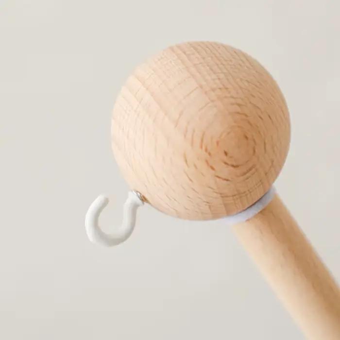 Support de clochette en bois pour bébé de 0 à 12 mois, support de cloche de lit Mobile en bois pour