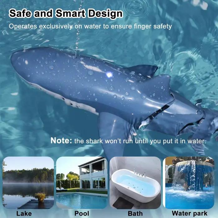 RC requin télécommande baleine pulvérisation eau enfants robot jouet radiocommandé bateaux piscine jouets pour garçons