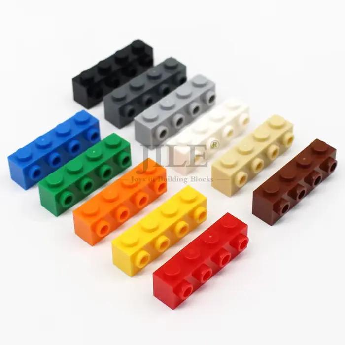 20 pièces MOC Compatible 30414 brique modifiée 1x4 avec goujons sur les blocs de Construction latéraux en vrac bricolage