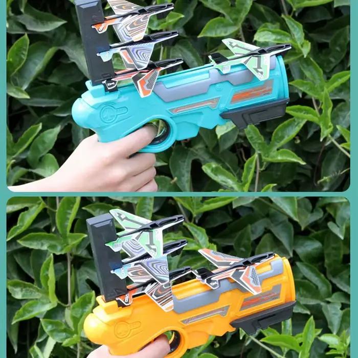 Lanceur d'avions à bulles avec 6 petits avions jouets