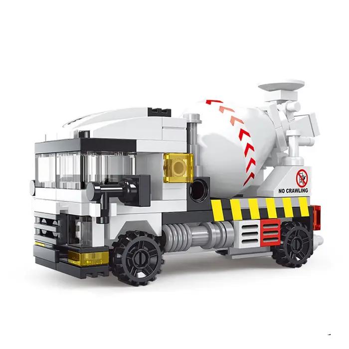 Ville créativité véhicule blindé ville ingénierie voiture camion Bulldozer mélangeur camion blocs de construction briques modèle jouets pour les enfants
