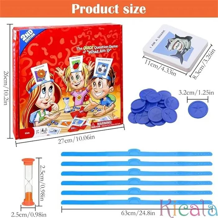 Jeu de cartes amusant pour enfants, jeu de société, jeu de fête en famille, devinez qui je suis, jeu interactif parent-enfant, jouet éducatif, cadeau pour garçon et fille
