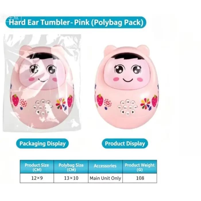 Machine à histoires Roly Poly Tumbler bleu clair pour enfants, jouet éducatif multifonctionnel avec comptes-rendus