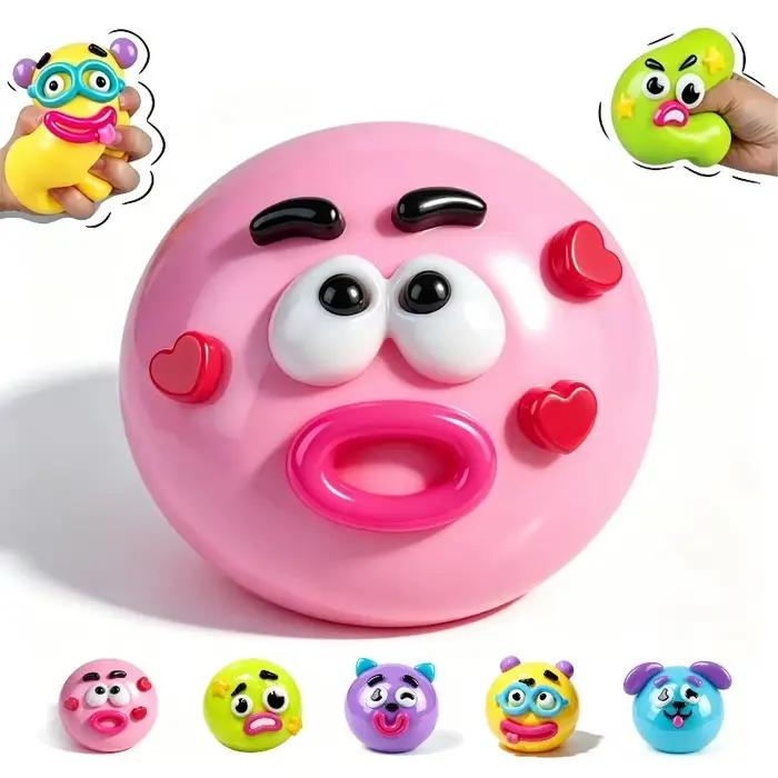 Nouveauté 2026 Smushers Squishy, Jouet Squishy Curiosities Dog Face Swap, Jouet à presser mignon, doux, malléable, à remontée lente, sensoriel et relaxant
