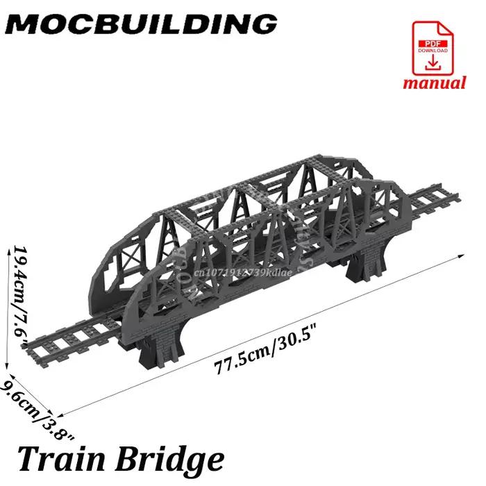 Blocs de construction en plastique pour pont de train modèle MOC pour adultes passionnés de construction et de trains à vapeur occasions spéciales
