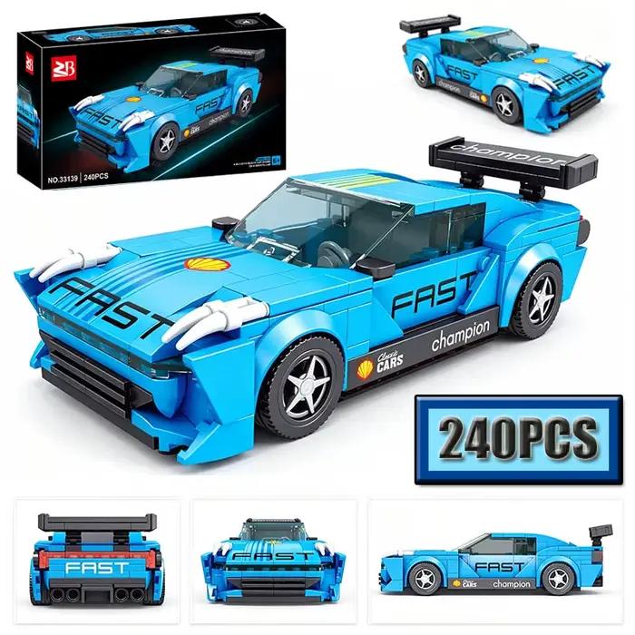 Supercaresse de course sportive technique blocs de construction diy brique modèle moc classique jouet occasionnels occasions spéciales