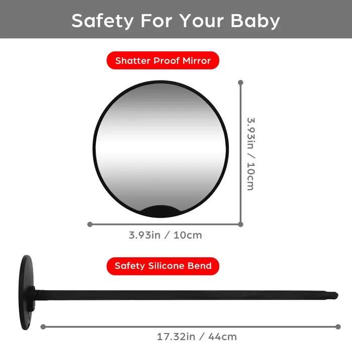 Miroir de poussette 1PC - 360 réglable °