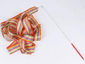Ruban de brevColoré pour Bâton Arc-en-ciel, 2/4/6m, Accessoire Artistique