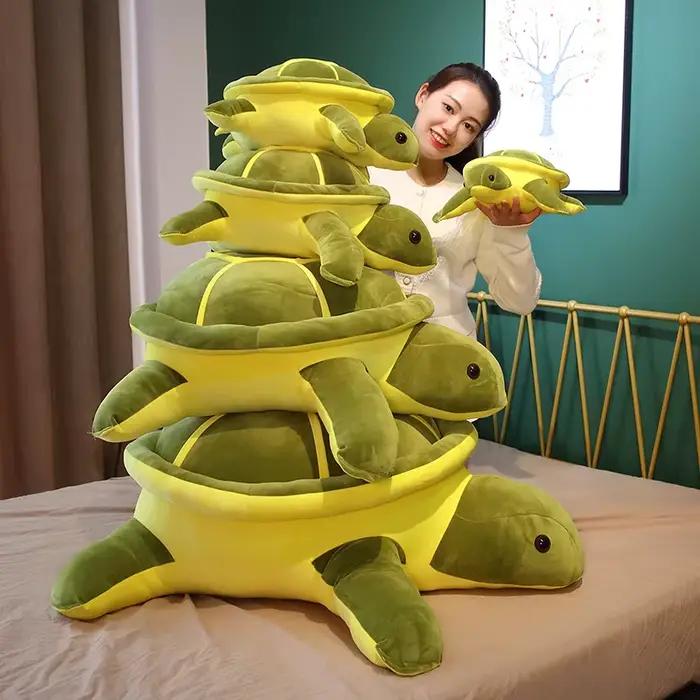 Jouet en peluche tortue de mer douce pour enfants