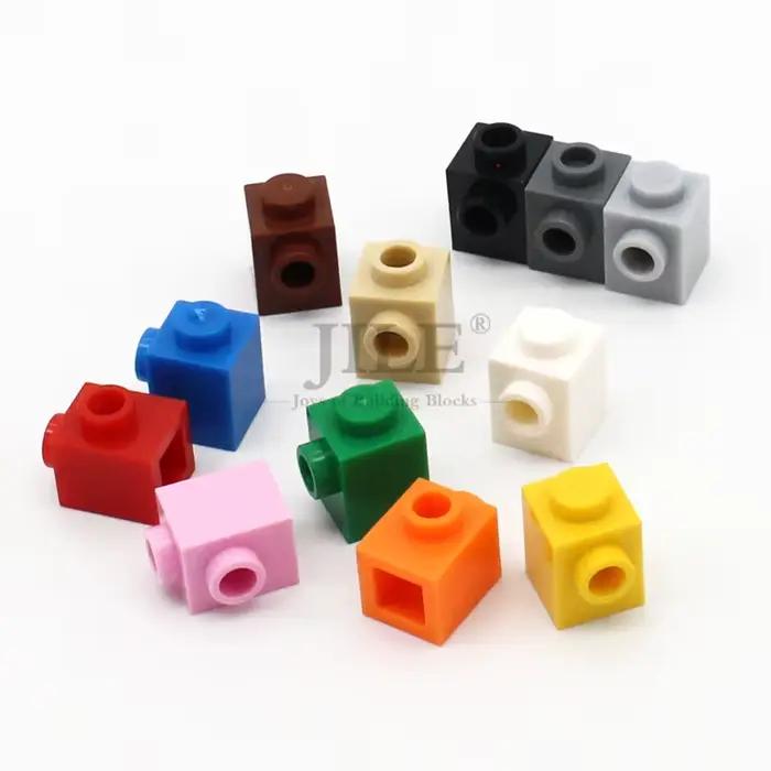 110 pièces Moc brique modifiée 1x1 avec goujon sur le côté 87087 bricolage bases blocs de construction classique Compati