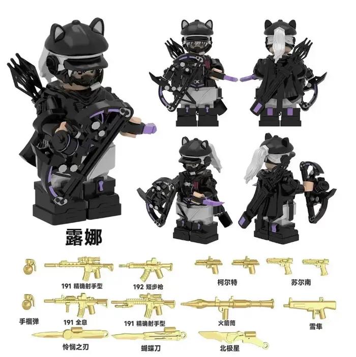 Jeu de construction Delta Special Forces, figurines miniatures Wei Long, jouets de construction, cadeaux populaires, blocs de construction faits à la main