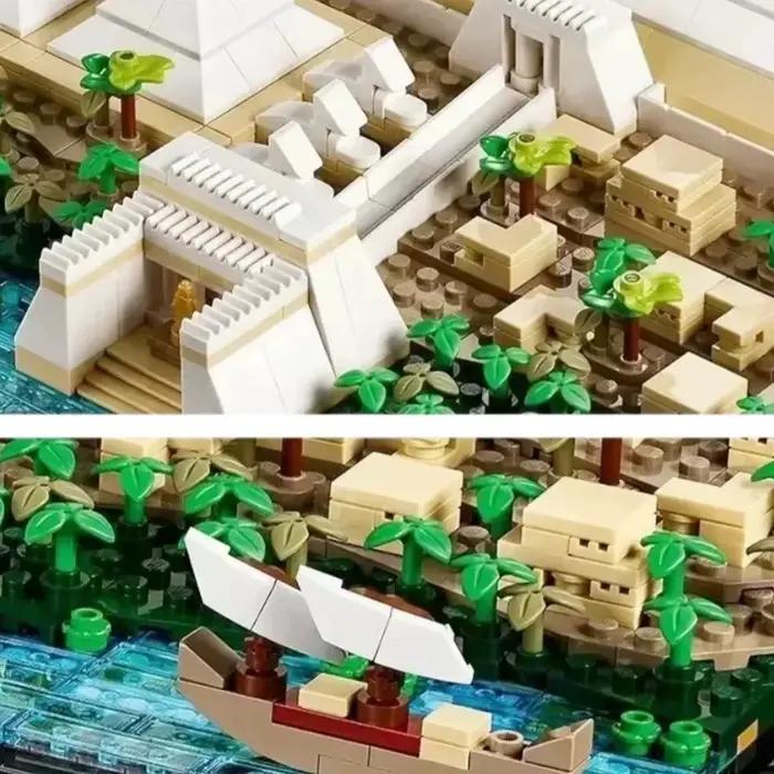 Nouvel ensemble de construction de la Grande Pyramide de Gizeh de 1476 pièces