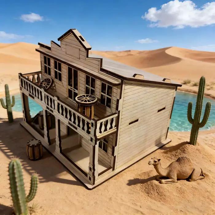Puzzle 3D en bois blanc de maison à monter soi-même avec manuel d'instructions pour adolescents et adultes passionnés de jeux de réflexion et bricolage
