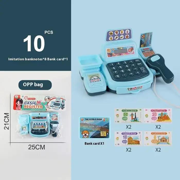 Ensemble de Jouets de Simulation de Caisse de Supermarché avec Effets Lumineux et Sonores Plastique Blanc ou Rouge Pour Enfants Adolescents Occasions Spéciales
