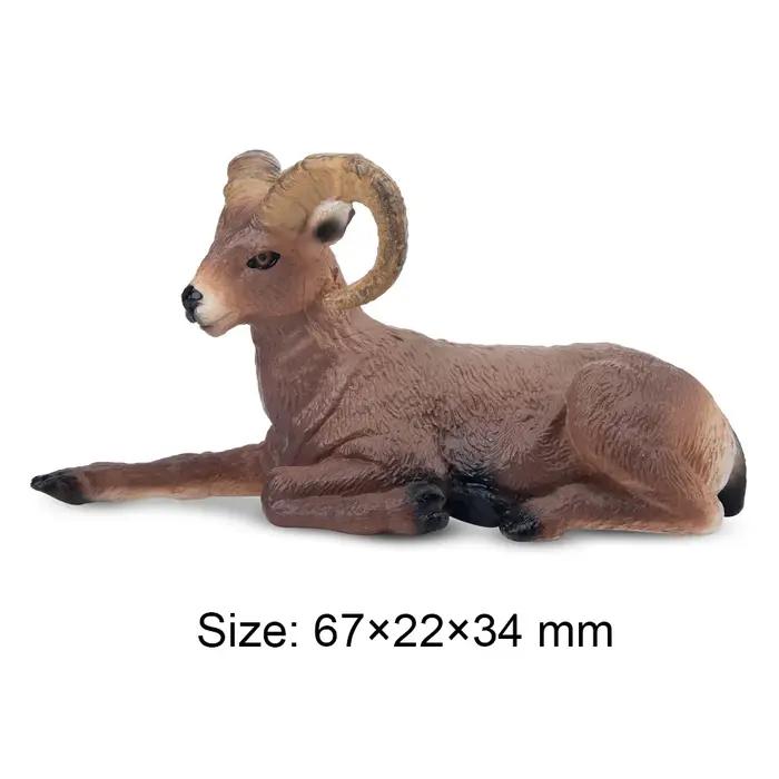 Toymany Simulation montagne chèvre faune modèle Animal jouet Mini Figurines poupées Action