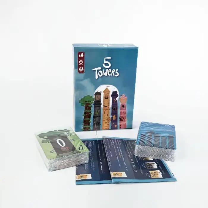 1 ensemble de jeu de société 5 tours pour 2 à 6 joueurs, jeu de Puzzle de fête de stratégie amusant, rapide