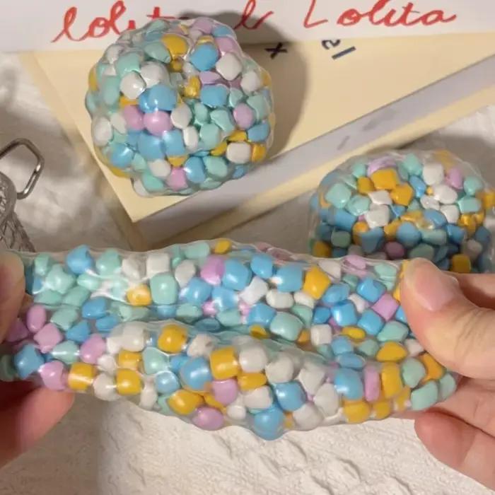 Boule anti-Stress Squishy Dopamine, jouets sensoriels pour adultes et enfants, jouets anti-anxiété,