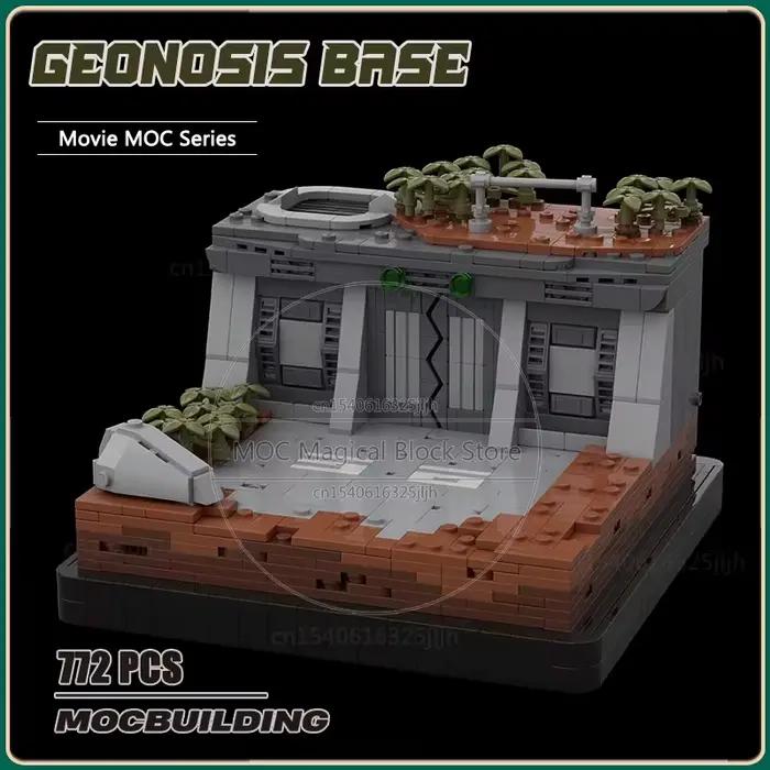 Scène de film Geonosis Base Moc blocs de construction Diorama affichage modèle technologie briques bricolage assemblage Collection jouets cadeaux de noël
