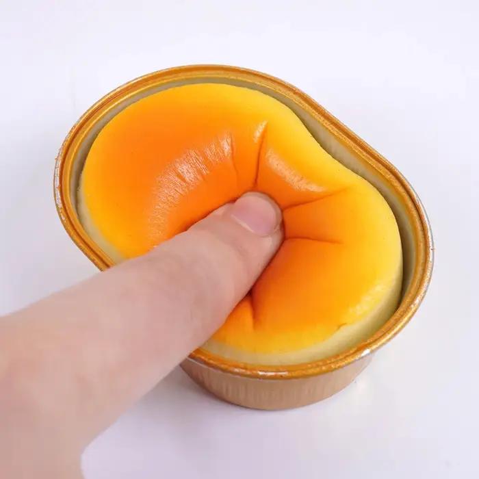 Jouet anti-stress en forme de pain au fromage simulé, à remontée lente, sensoriel, pour l'anxiété, TDAH, autisme, cadeau pour enfants et adultes