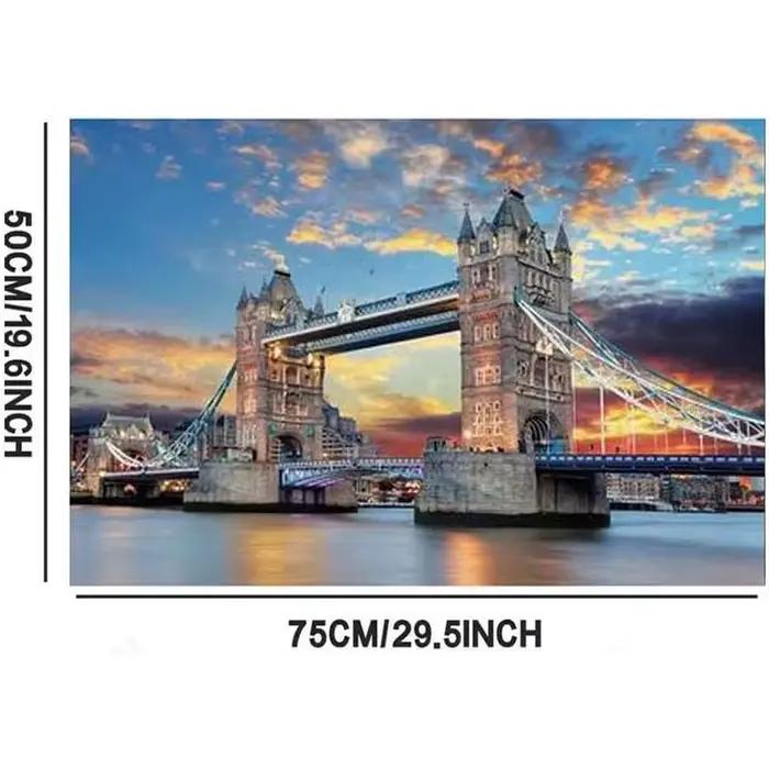 1000 pièces paysage célèbre Puzzle pour enfants adultes tour de Londres pont grand jeu