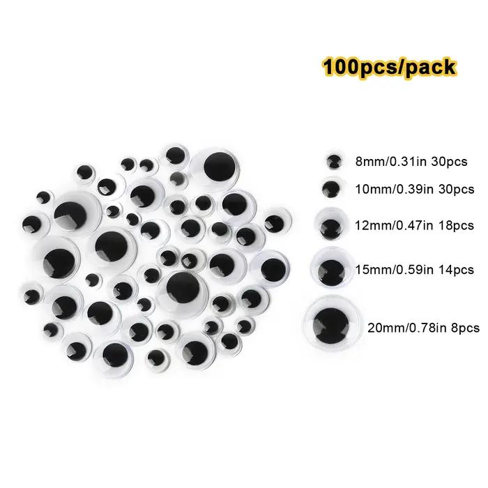 Accessoires de bricolage yeux mobiles auto-adhésifs 100 pièces 200 pièces 550 pièces pour scrapbooking poupées jouets faits à la main