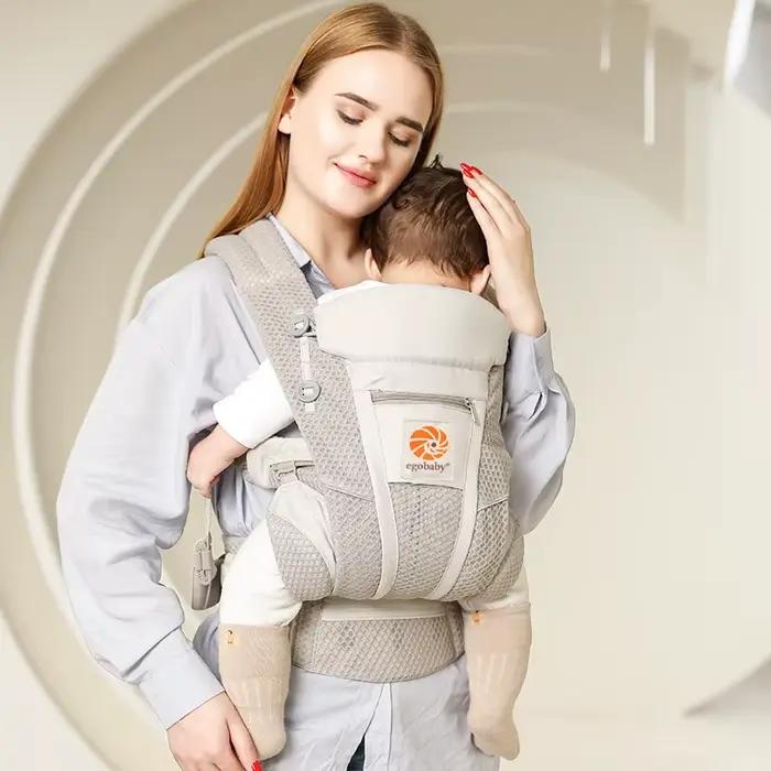 Porte-bébé en coton ergonomique