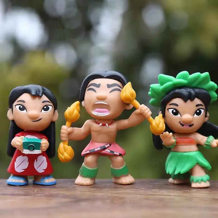 12 pièces/ensemble point Lilo figurine Anime dessin