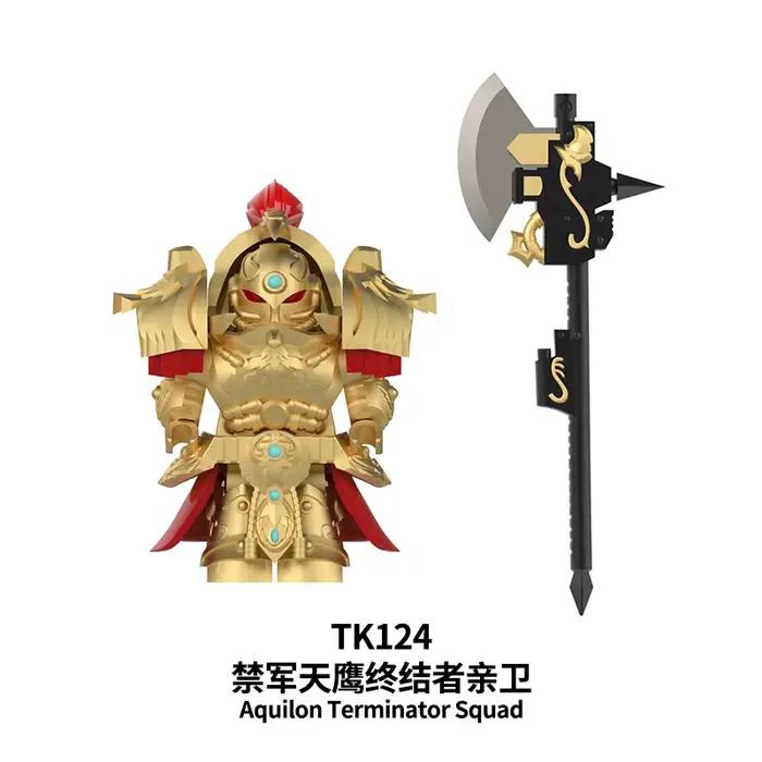 Jeu de construction de figurines TK124-126, jouet éducatif pour garçons, collection de jeux, cadeau