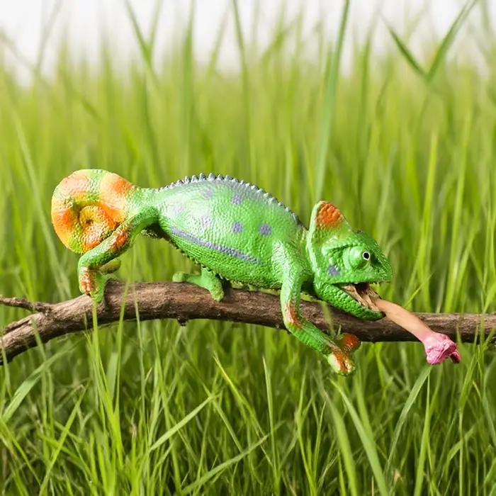Oenux nouvelle Simulation reptiles sauvages animaux Figurines lézard modèle Figurines enfants éducat