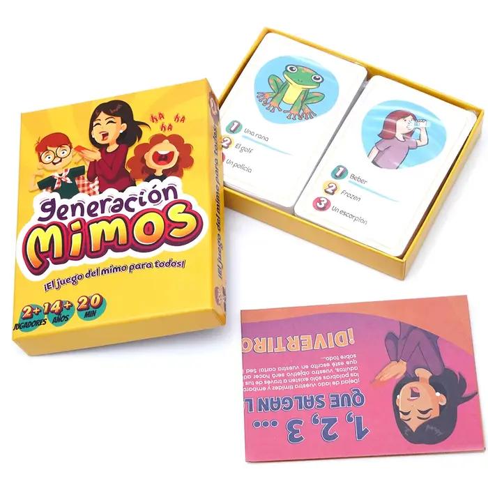 Jeu de plateau familial amusant avec 400 cartes de mimiques pour enfants et adultes jouer ensemble occasions spéciales