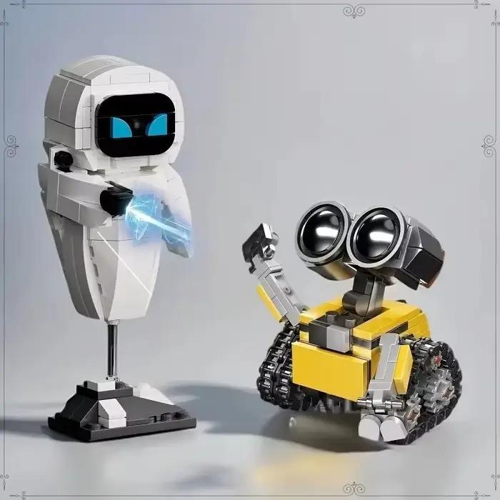 Modèle de robot à petites particules Wall-E Eve, kit de montage, figurine d'action, jouet éducatif pour garçon, jouet de collection, sans effets spéciaux